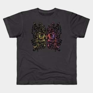 mask of an Aztec warrior Kids T-Shirt